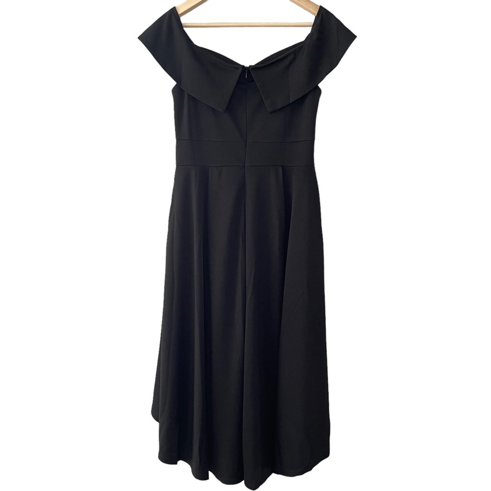 Jasambac Black Off Shoulder Formal Dress Women’s Size Medium Pockets - Picture 2 of 9